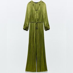 Elegant Olive Green Jumpsuit